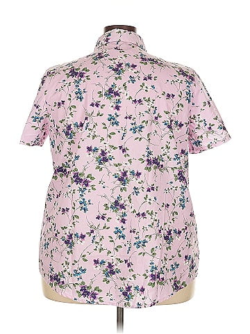 Woman Within Short Sleeve Button-Down Shirt (view 2)