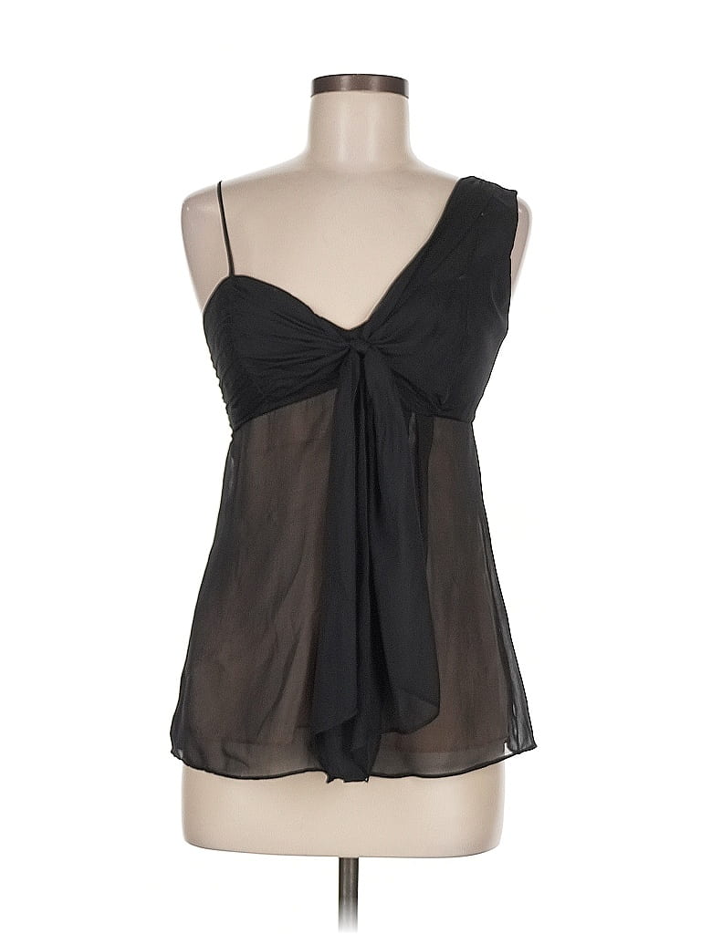 Black Halo Black Sleeveless Blouse Size 6 - photo 1