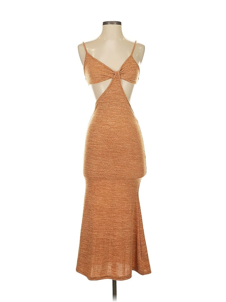 Pre-owned Shein Cocktail Dress In Brown