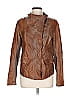 Q40 100% Leather Brown Leather Jacket Size L - photo 1