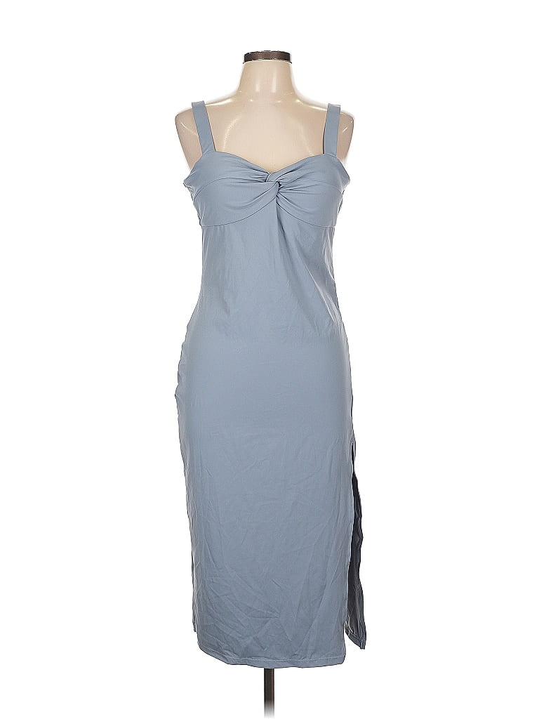 Halara Solid Gray Cocktail Dress Size L - photo 1