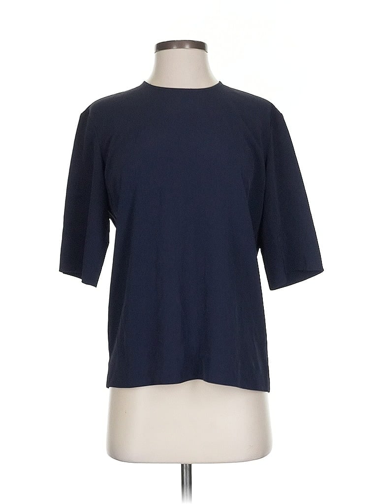 Pre-owned Everlane Short Sleeve Top Black Crew Neck Tops