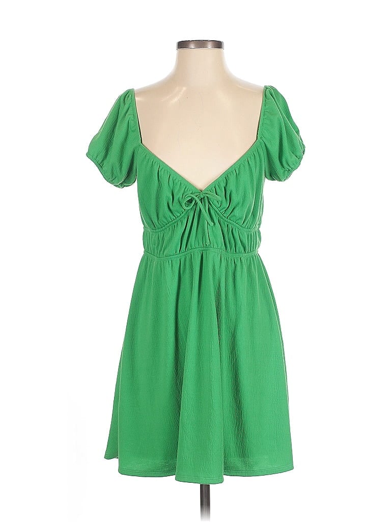 Pre-owned Lulus Casual Dress In Green