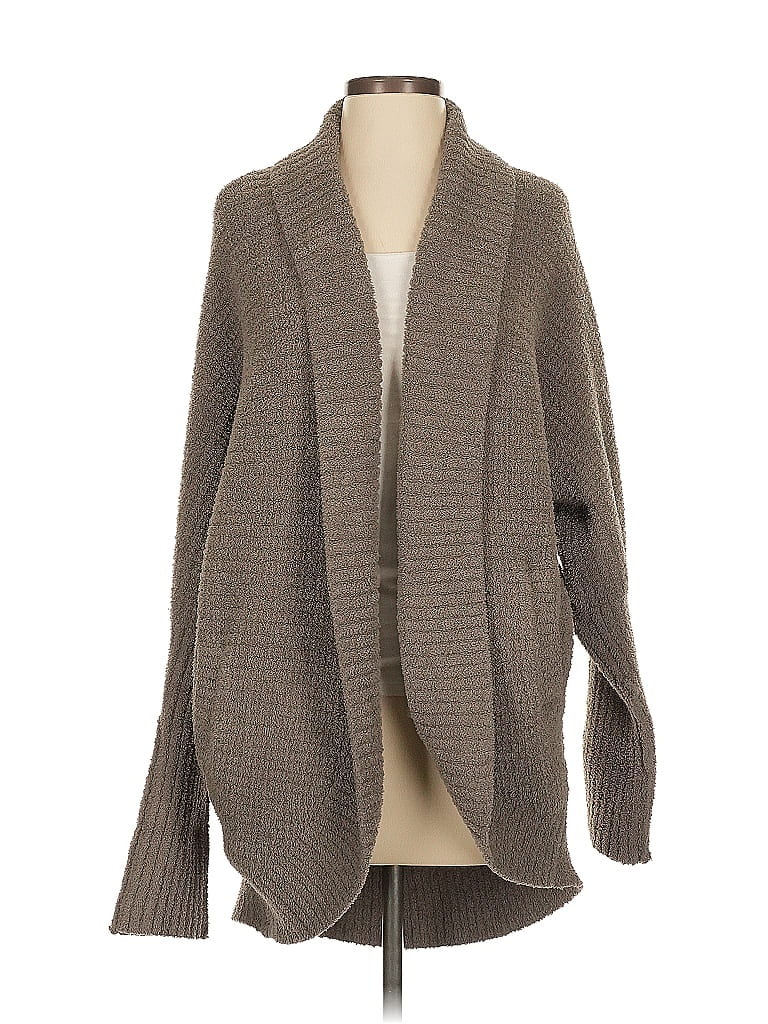 Barefoot Dreams 100% Polyester Gray Brown Cardigan Size XXS - XS - photo 1