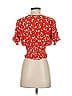 Faithfull the Brand 100% Rayon Red Short Sleeve Blouse Size 2 - photo 2