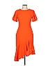 Black Halo Orange Cocktail Dress Size 10 - photo 1
