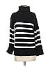 English Factory Stripes Black Turtleneck Sweater Size XS - photo 1