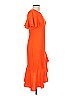 Black Halo Orange Cocktail Dress Size 10 - photo 3
