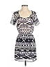 Band of Gypsies 100% Polyester Graphic Gray Casual Dress Size XS - photo 1