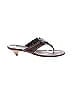 Prada Brown Vintage Leather Thong Sandals Size EU 38 - photo 1