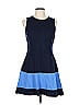 Eliza J Color Block Blue Casual Dress Size 12 - photo 1