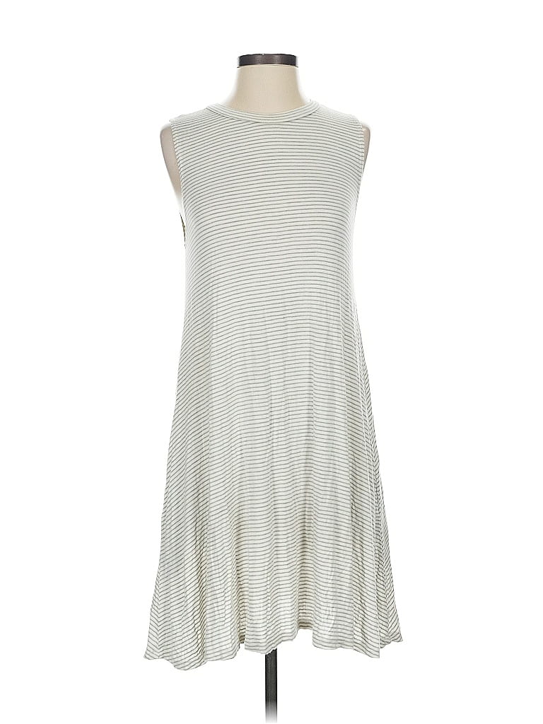 Elan Stripes Gray Casual Dress Size S - photo 1