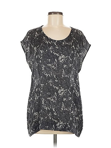 Theory Short Sleeve Silk Top (view 1)