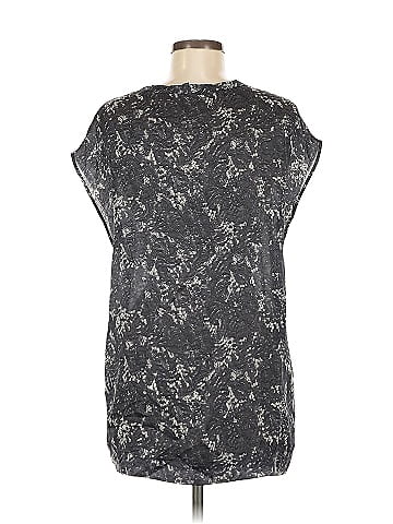 Theory Short Sleeve Silk Top (view 2)