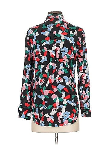 Equipment 3/4 Sleeve Silk Top (view 2)