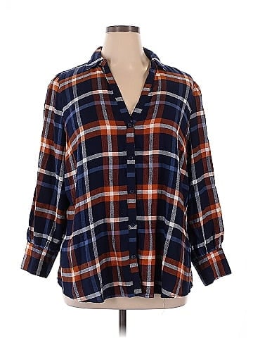 Como Vintage 3/4 Sleeve Button-Down Shirt (view 1)