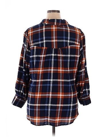 Como Vintage 3/4 Sleeve Button-Down Shirt (view 2)