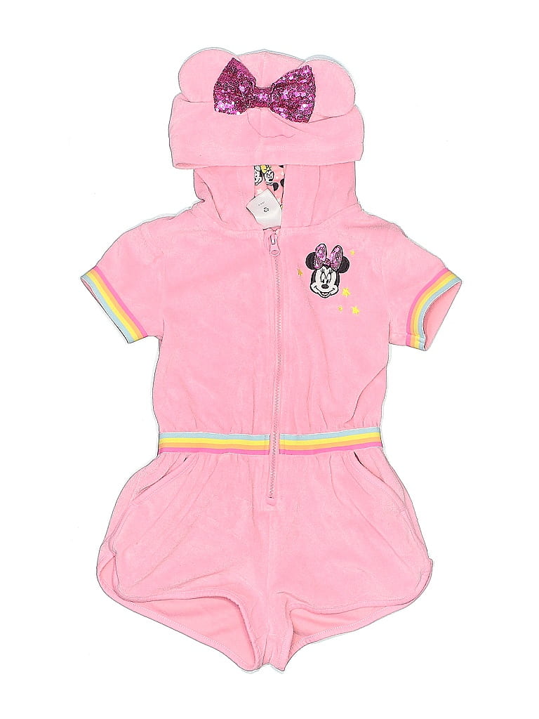 Disney Pink Short Sleeve Outfit Size 5 - 6 - photo 1