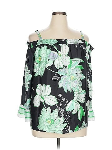 JM Collection 3/4 Sleeve Blouse (view 1)