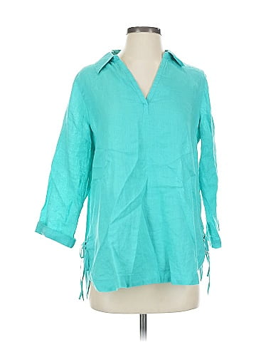 Isaac Mizrahi 3/4 Sleeve Button-Down Shirt (view 1)
