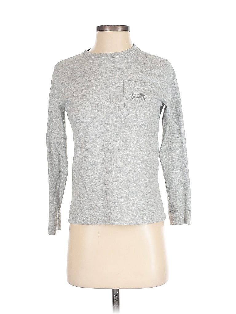 Click to view more detailed imagery on our partner's website Pre-owned Vineyard Vines Long Sleeve T-shirt In Silver