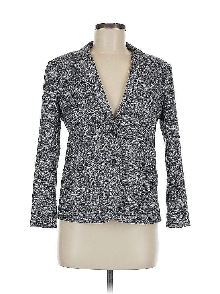 Pre-owned Lucky Brand Blazer Jacket In Gray