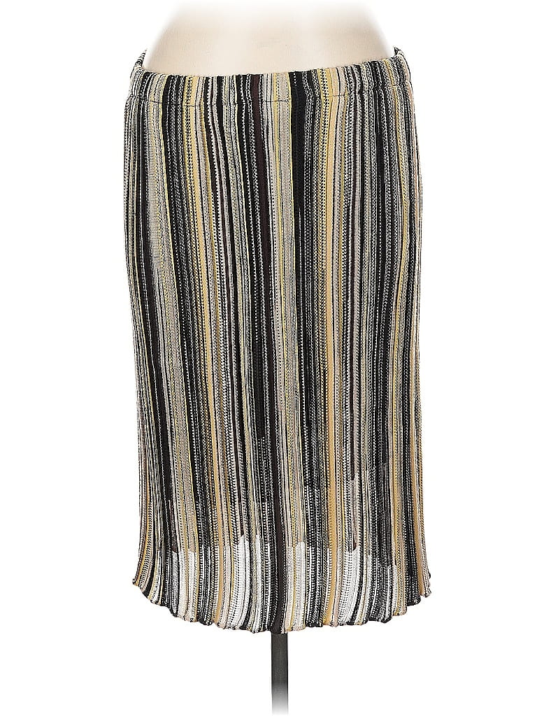 M Missoni Stripes Gold Tan Casual Skirt Size L (estimated) - photo 1