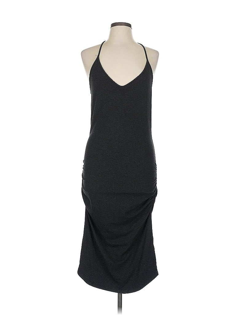 Monrow Solid Black Cocktail Dress Size L - photo 1