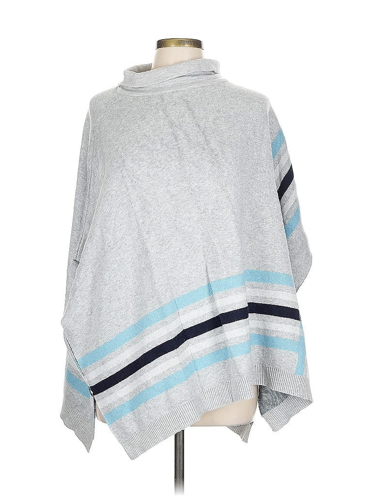 Pre-owned Talbots Outlet Poncho In Gray