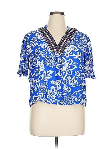 Pinch Short Sleeve Blouse (view 1)