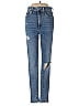 Denim Forum Hearts Blue Jeans Size 26 waist - photo 1