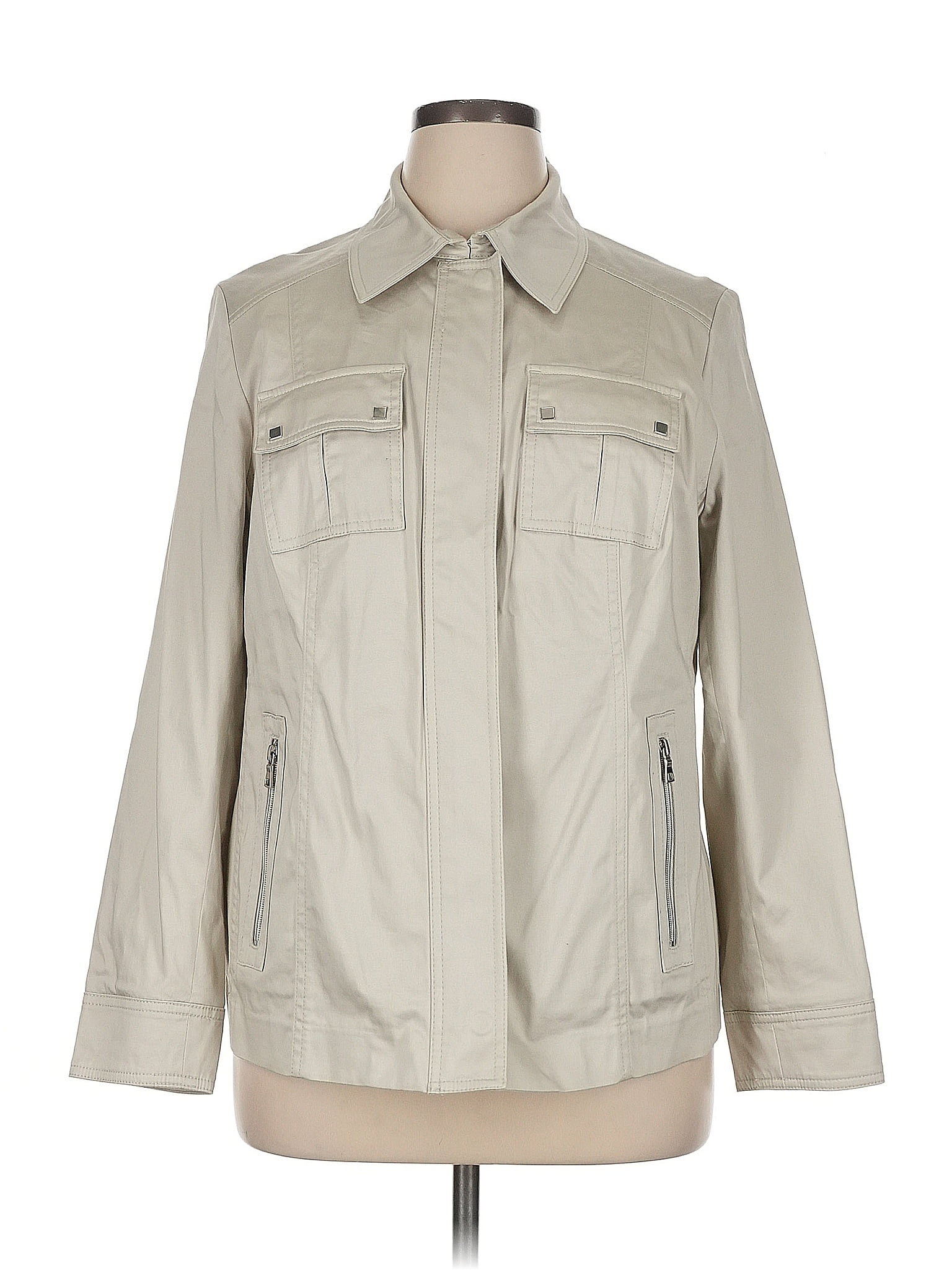 Jones New York Signature Tan Jacket Size 1X - 65% off | ThredUp