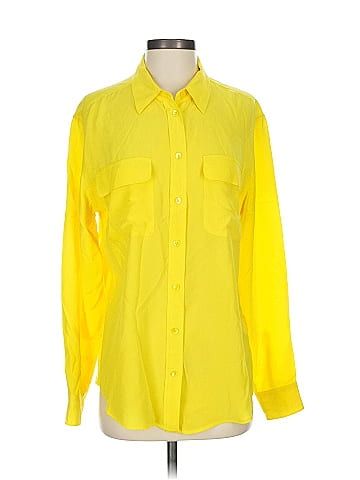 Equipment Long Sleeve Silk Top (view 1)