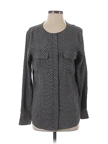 Equipment Long Sleeve Silk Top (view 1)