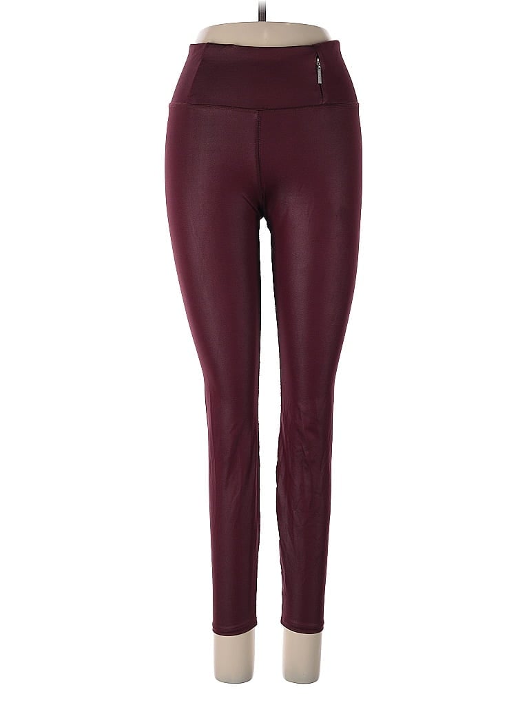 Pre-owned Elie Tahari Sport Active Pants In Burgundy