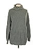 Belle By Kim Gravel Gray Turtleneck Sweater Size L - photo 1