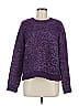 Lou & Grey for LOFT Tweed Purple Pullover Sweater Size M - photo 1