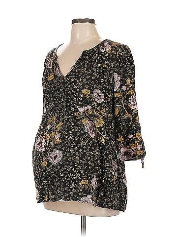 Motherhood 3/4 Sleeve Blouse (view 1)