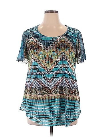 French Blu Short Sleeve Blouse (view 1)