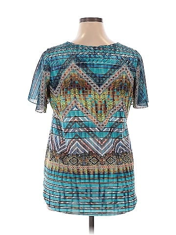 French Blu Short Sleeve Blouse (view 2)