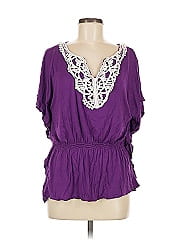 Ab Studio Short Sleeve Blouse