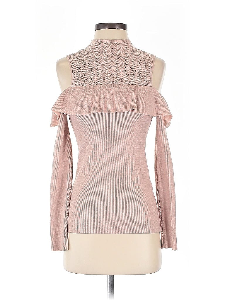 Pre-owned White House Black Market Pullover Sweater In Pink