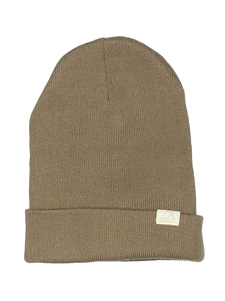 Pre-owned Assorted Brands Beanie Hat In Brown