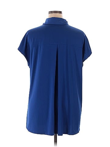 H By Halston Short Sleeve Blouse (view 2)