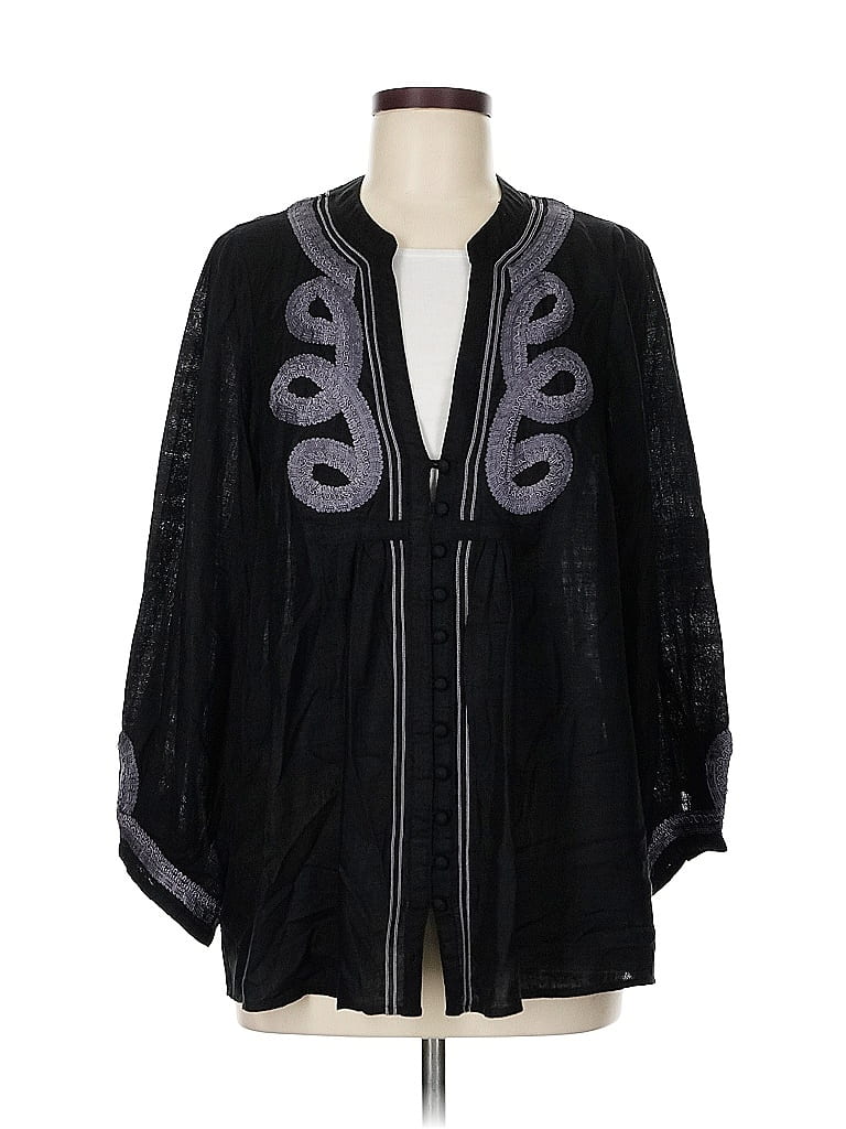 Joie 100% Silk Black Kimono Size M - photo 1