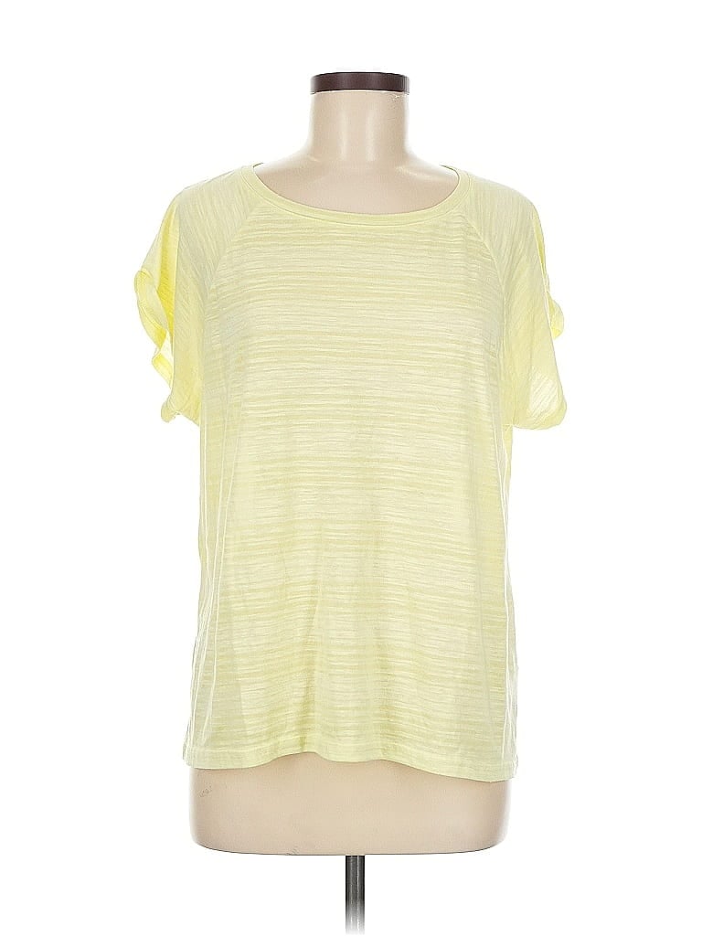 Pre-owned Seven7 Short Sleeve T-shirt In Yellow