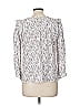 Ann Taylor LOFT Outlet 100% Rayon Silver 3/4 Sleeve Blouse Size M - photo 2
