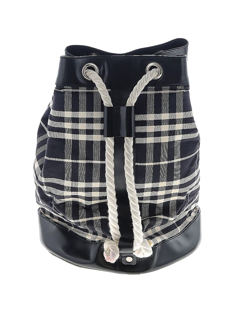 Burberry Plaid Blue Black Vintage Bucket Bag One size - photo 1