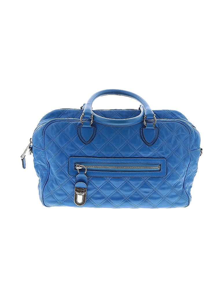 Marc Jacobs 100% Leather Argyle Blue Leather Satchel One size - photo 1