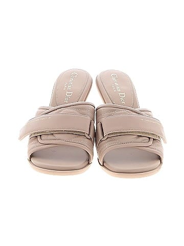 Christian Dior Calfskin Cannage Quilted Evolution Slide Sandals (view 2)